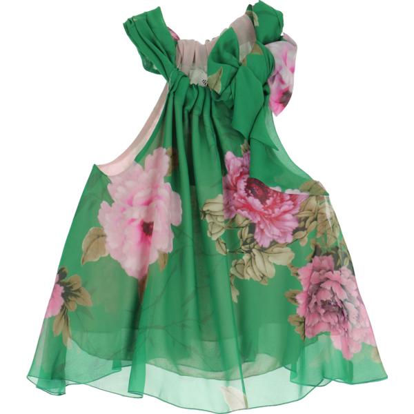 canottiere Dixie verde a fiori