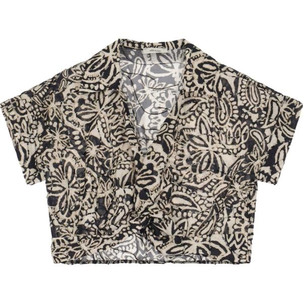 top Dixie verde con stampe