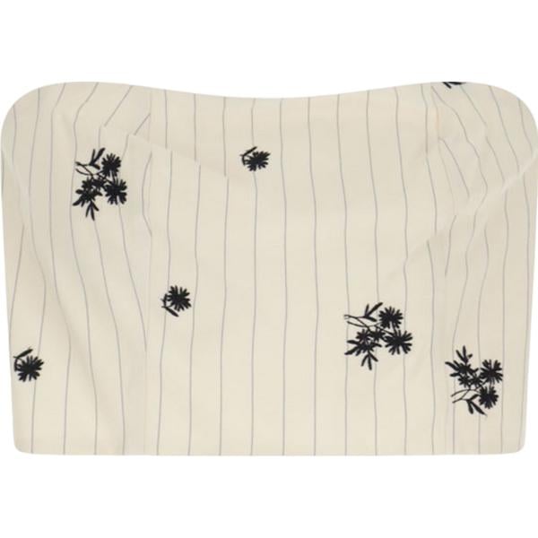 top Dixie bianco con stampe