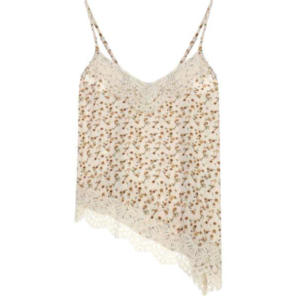 top Dixie bianco con stampe