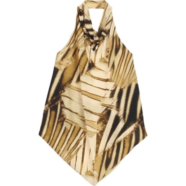 top Dixie marrone con stampe