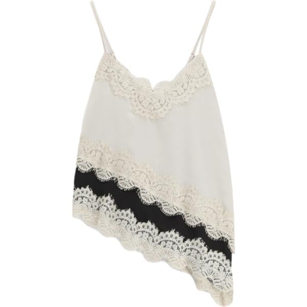 top Dixie bianco