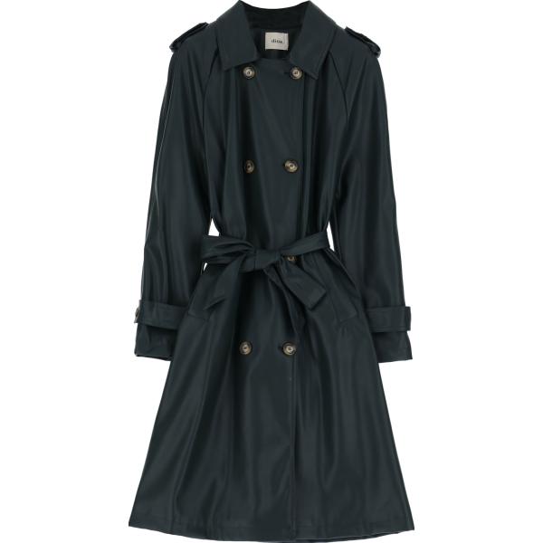 trench Dixie nero tinta unita