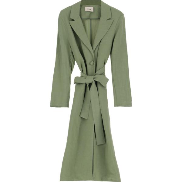 trench Dixie verde tinta unita