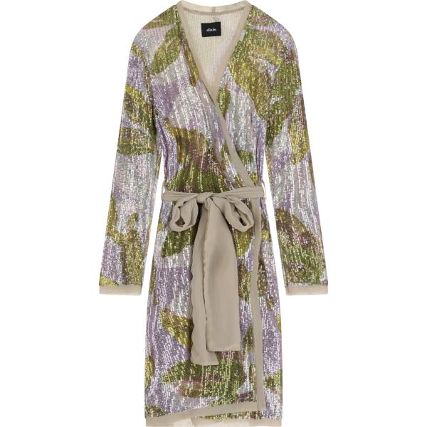 trench Dixie verde con stampe