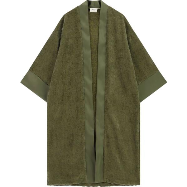 Kimono da donna in verde scuro lungo Dixie