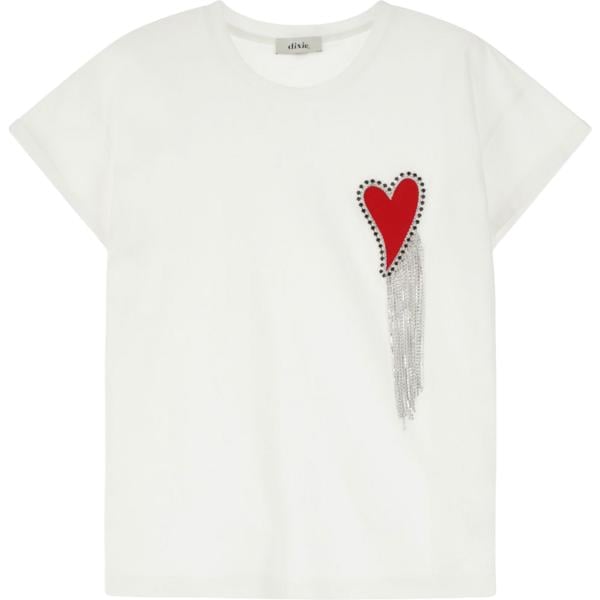 t-shirt Dixie bianco