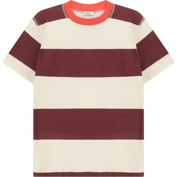T-shirt da donna a righe girocollo Dixie