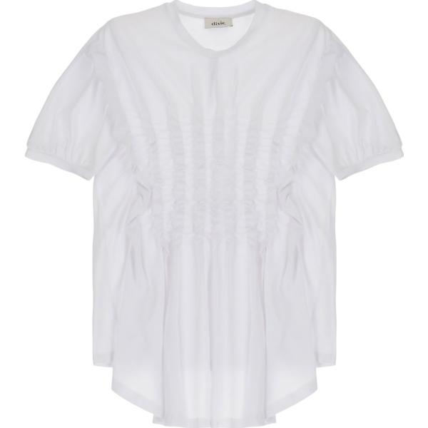 t-shirt Dixie bianco tinta unita