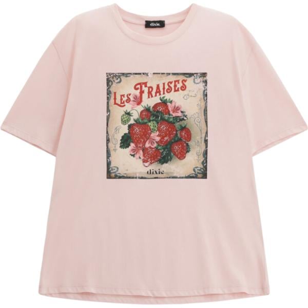 t-shirt Dixie viola con stampe