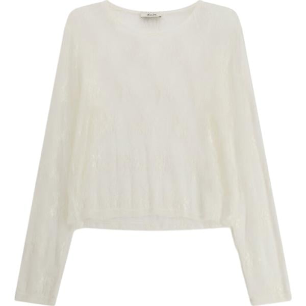 top Dixie bianco a fiori