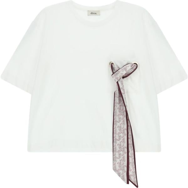 t-shirt Dixie bianco