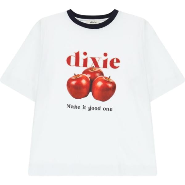 t-shirt Dixie bianco con stampe
