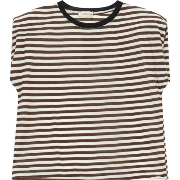 t-shirt Dixie multicolore a righe