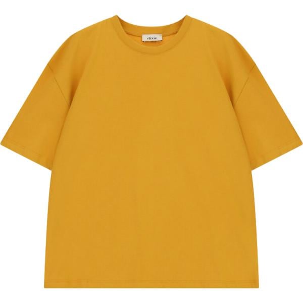 T-shirt da donna in marrone chiaro girocollo a maniche corte Dixie