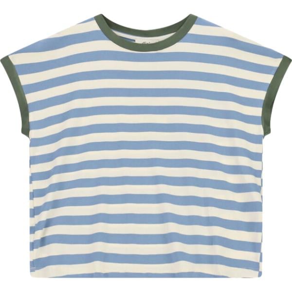 top Dixie blu a righe