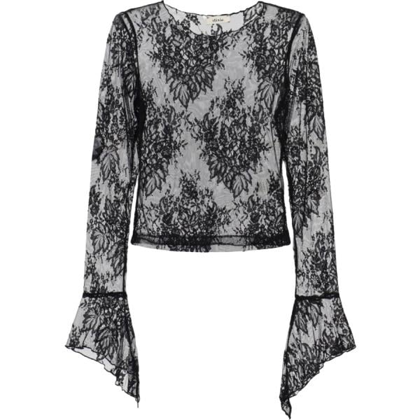 top Dixie grigio a fiori