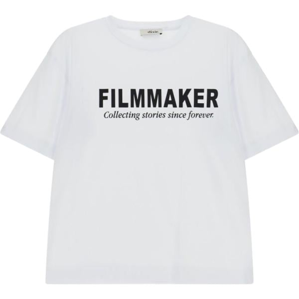 t-shirt Dixie bianco con stampe