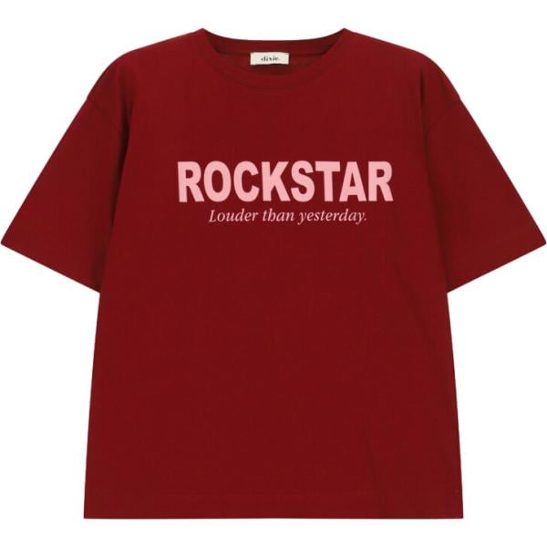 t-shirt Dixie rosso con stampe