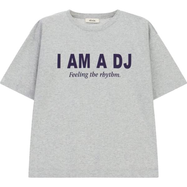t-shirt Dixie grigio con stampe