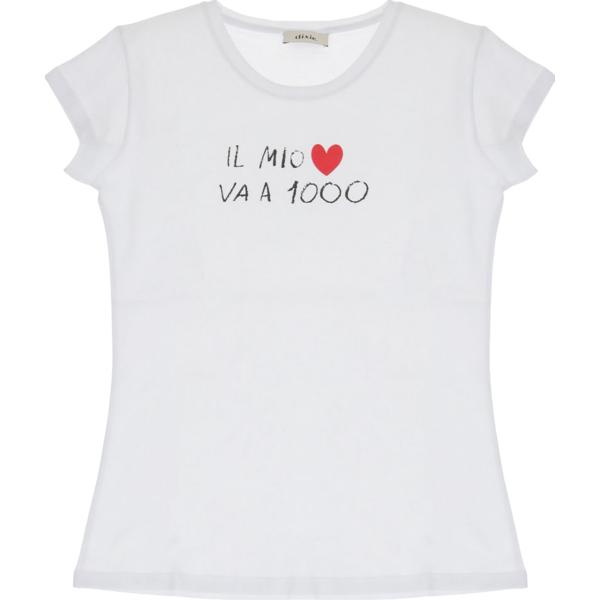 t-shirt Dixie bianco con stampe