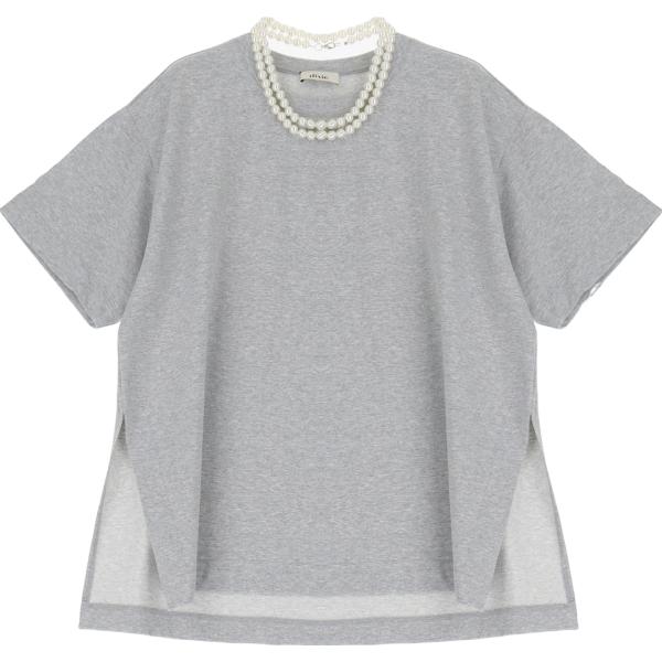 t-shirt Dixie grigio tinta unita
