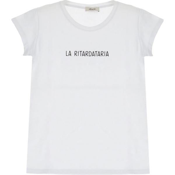 t-shirt Dixie bianco con stampe
