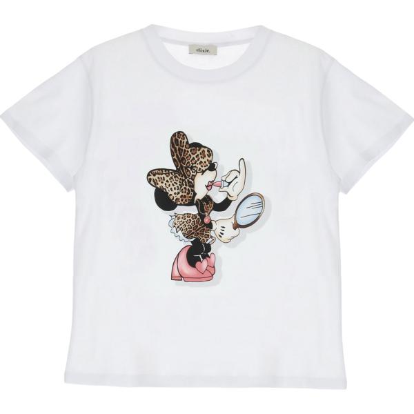 t-shirt Dixie bianco con stampe