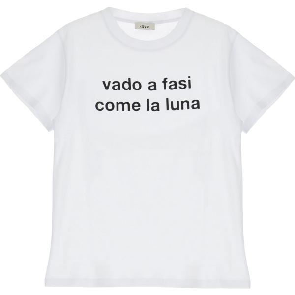 t-shirt Dixie bianco con stampe