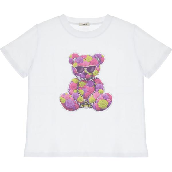 t-shirt Dixie bianco con stampe