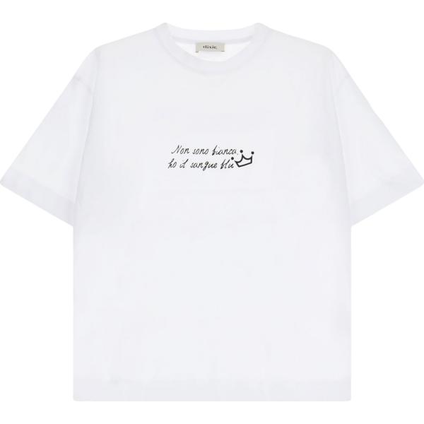 t-shirt Dixie bianco con stampe