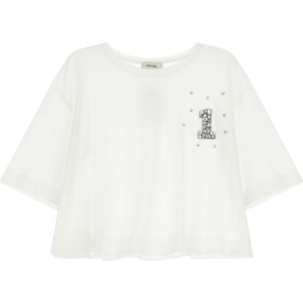 t-shirt Dixie bianco