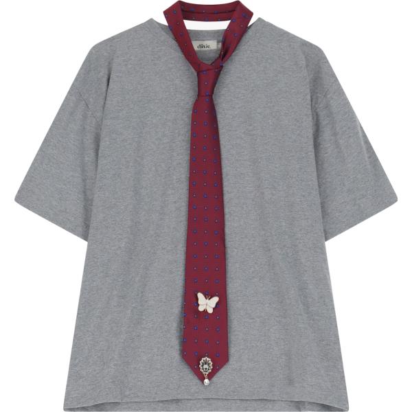 t-shirt Dixie grigio