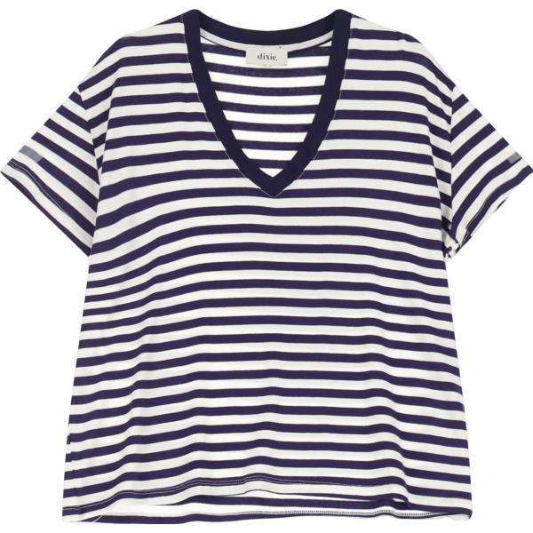 t-shirt Dixie multicolore a righe