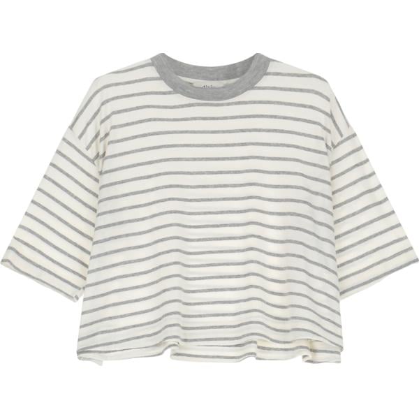 t-shirt Dixie bianco a righe