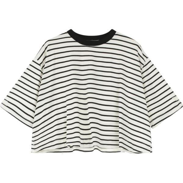 t-shirt Dixie grigio a righe
