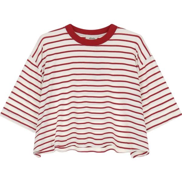 t-shirt Dixie rosa a righe