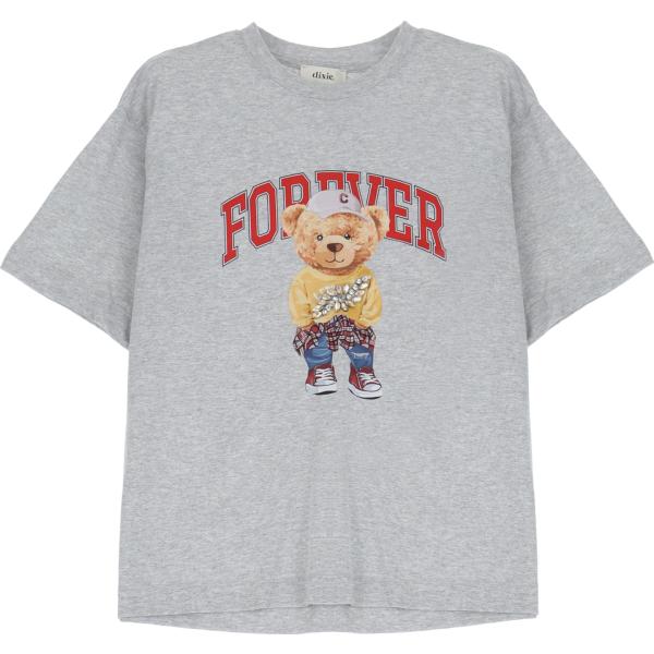 t-shirt Dixie grigio con stampe