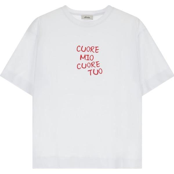 t-shirt Dixie bianco con stampe
