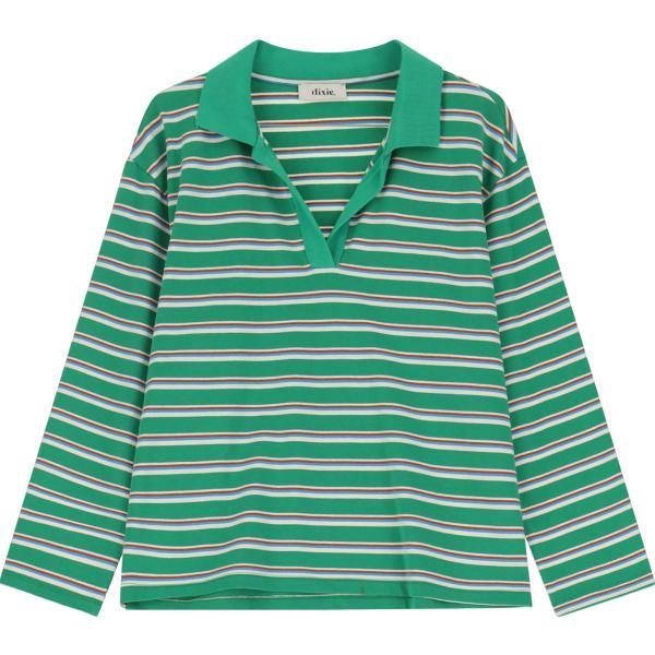 polo Dixie verde a righe