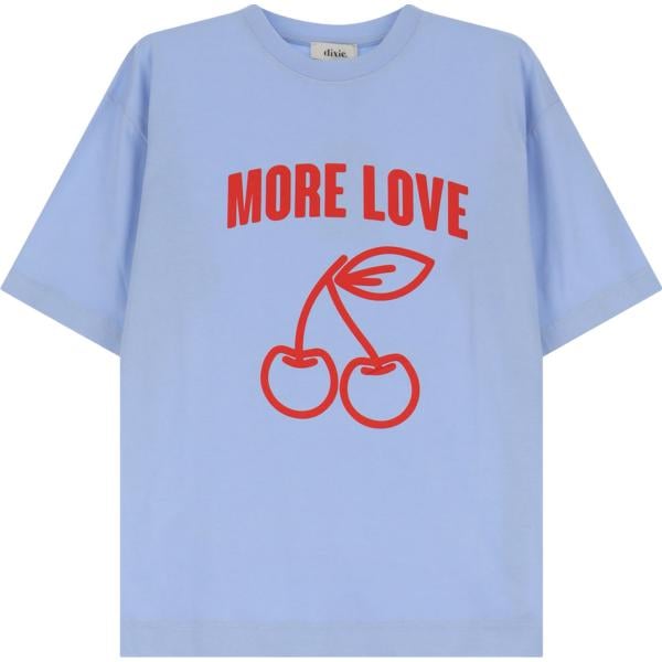 t-shirt Dixie blu con stampe