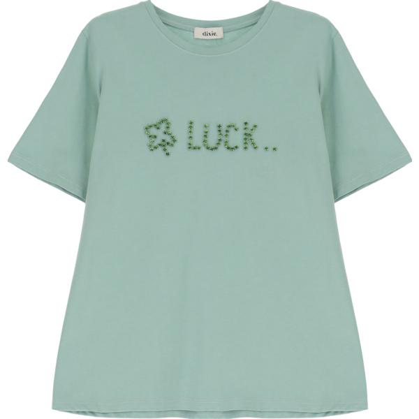 t-shirt Dixie verde con stampe