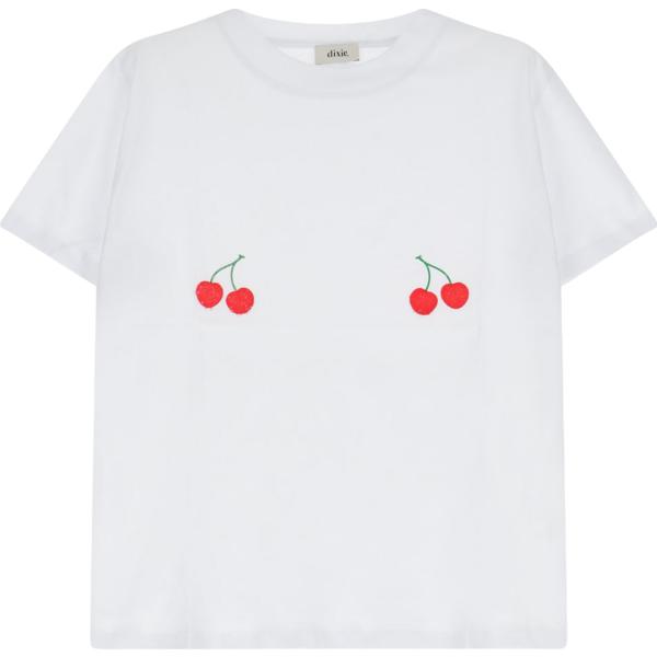 t-shirt Dixie bianco con stampe