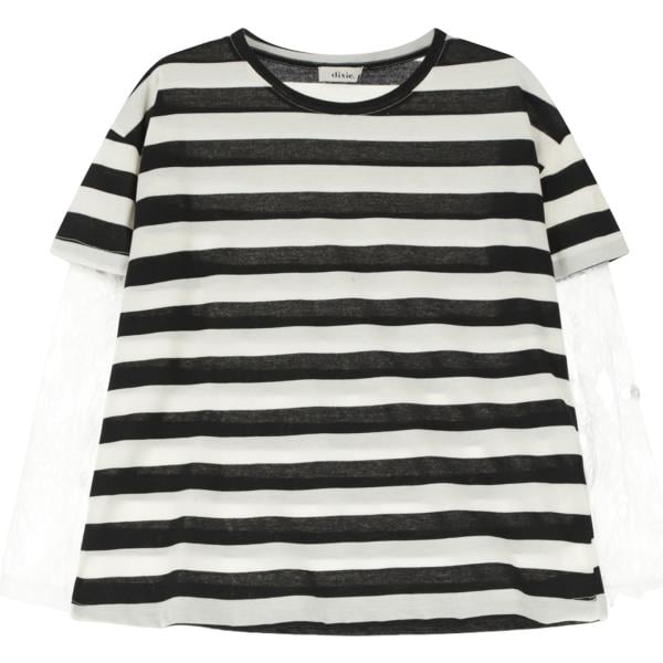 t-shirt Dixie multicolore a righe
