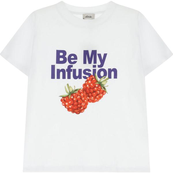 t-shirt Dixie bianco con stampe