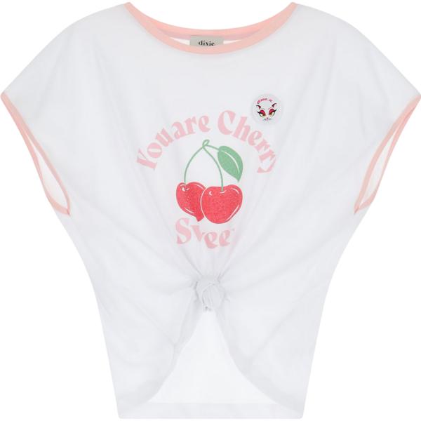 t-shirt Dixie bianco con stampe