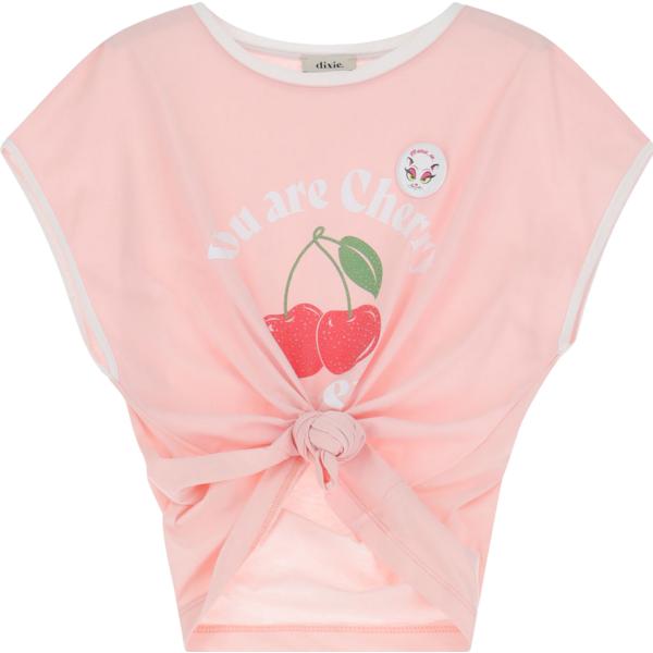 t-shirt Dixie rosa con stampe