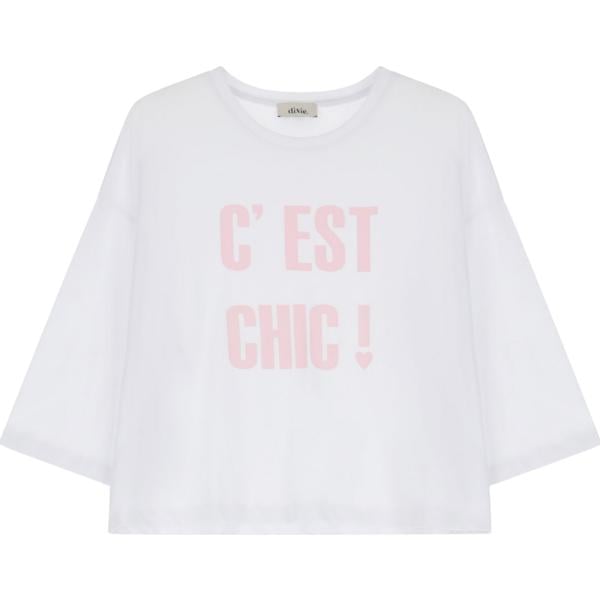 t-shirt Dixie bianco con stampe