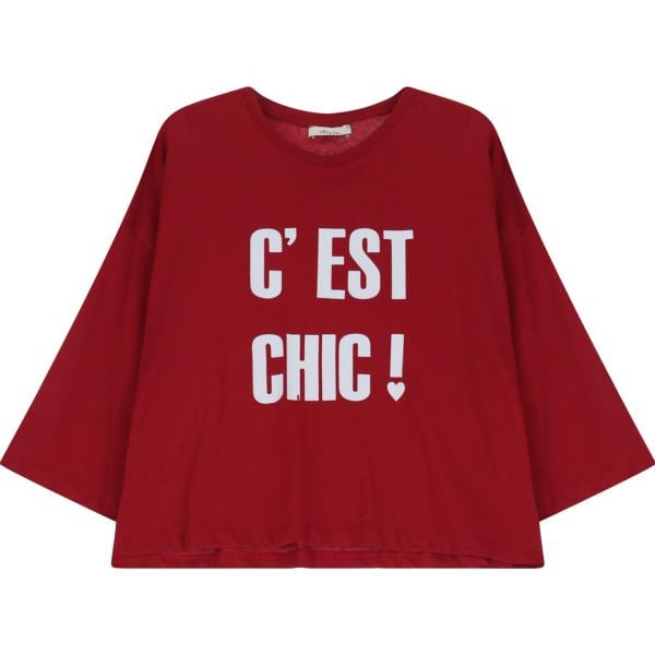 t-shirt Dixie rosso con stampe