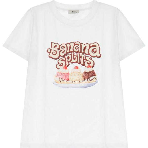 t-shirt Dixie bianco con stampe